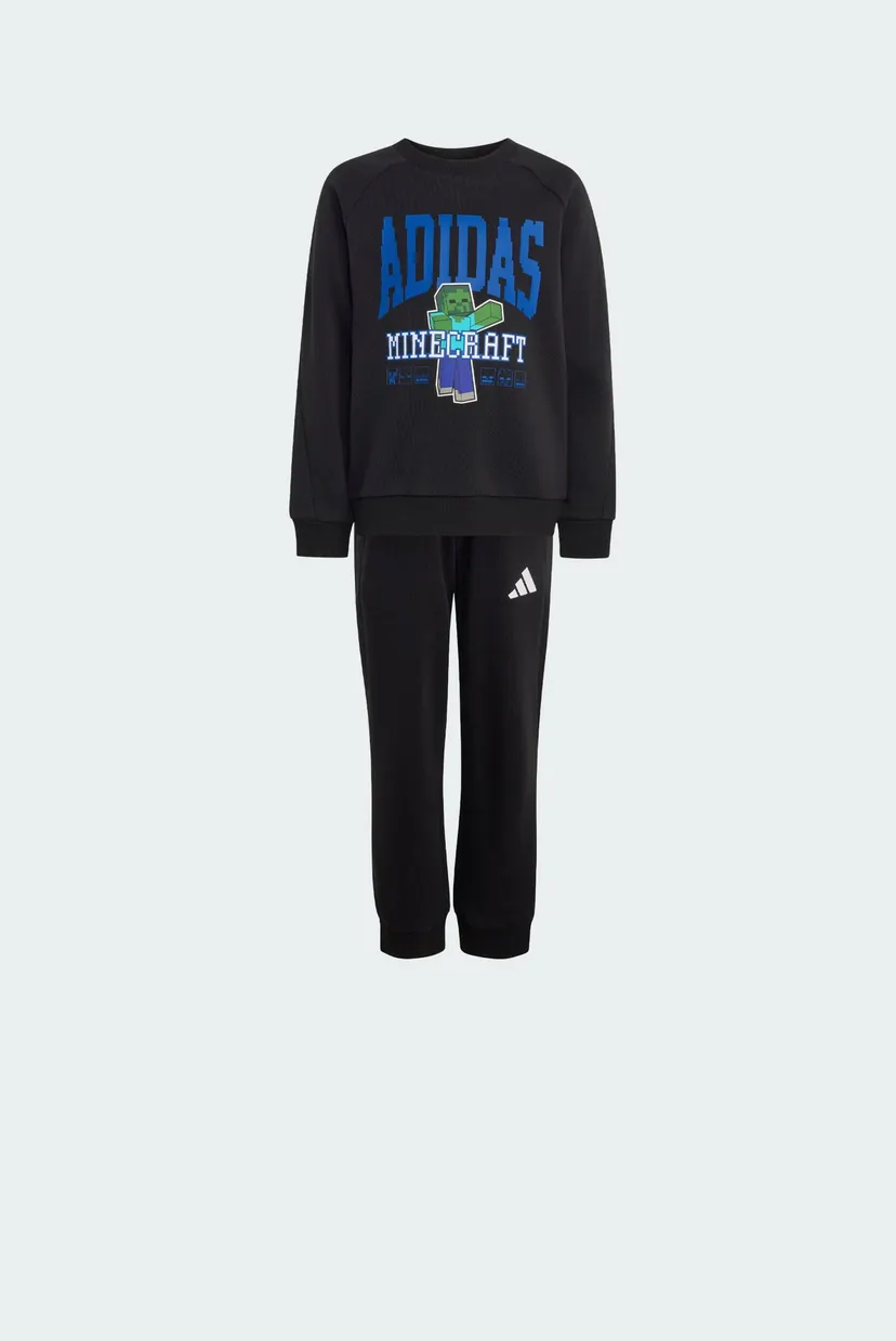 Дитячий чорний комплект одягу (світшот, джоггери) ADIDAS MINECRAFT 8