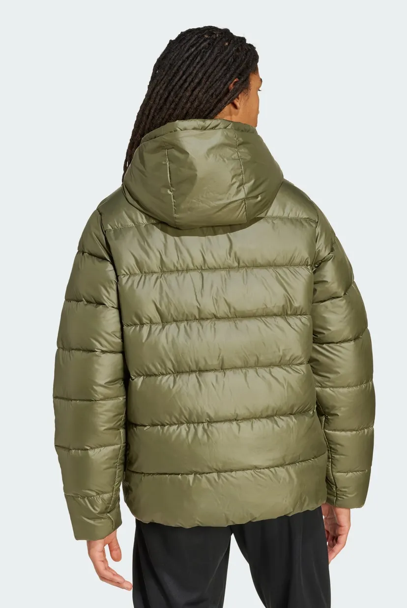 Чоловіча оливкова куртка Essentials CLIMAWARM Synthetic Down Puffer Hooded 3