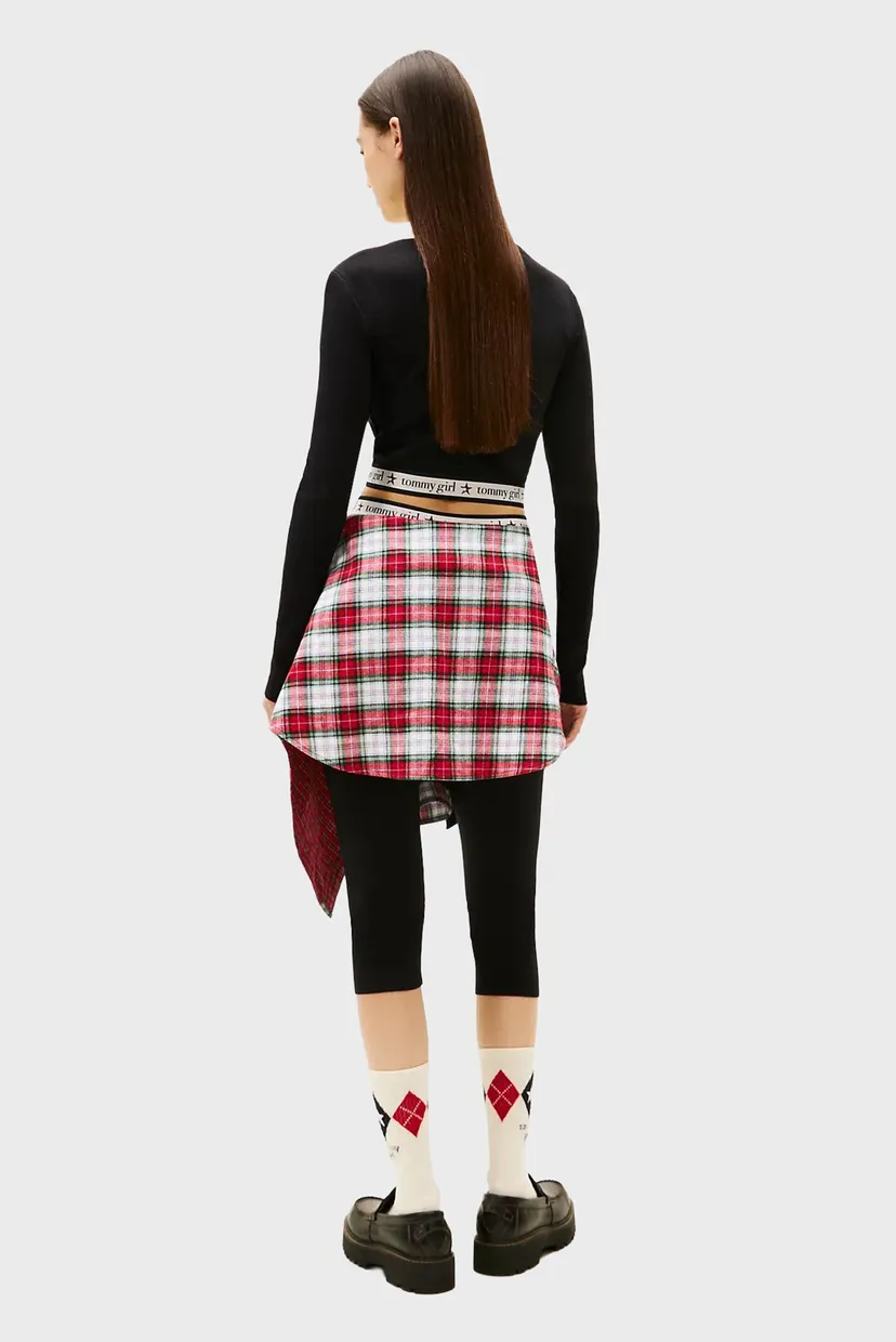 Женский черный топ TOMMY GIRL CROPPED 3