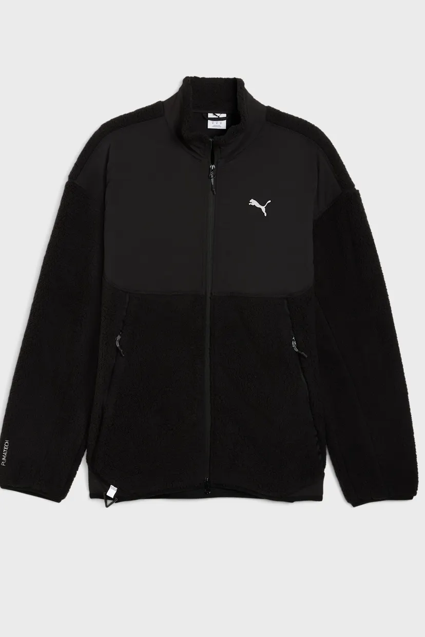 Чоловіча чорна спортивна кофта  PUMATECH Relaxed Sherpa Jacket Men 6
