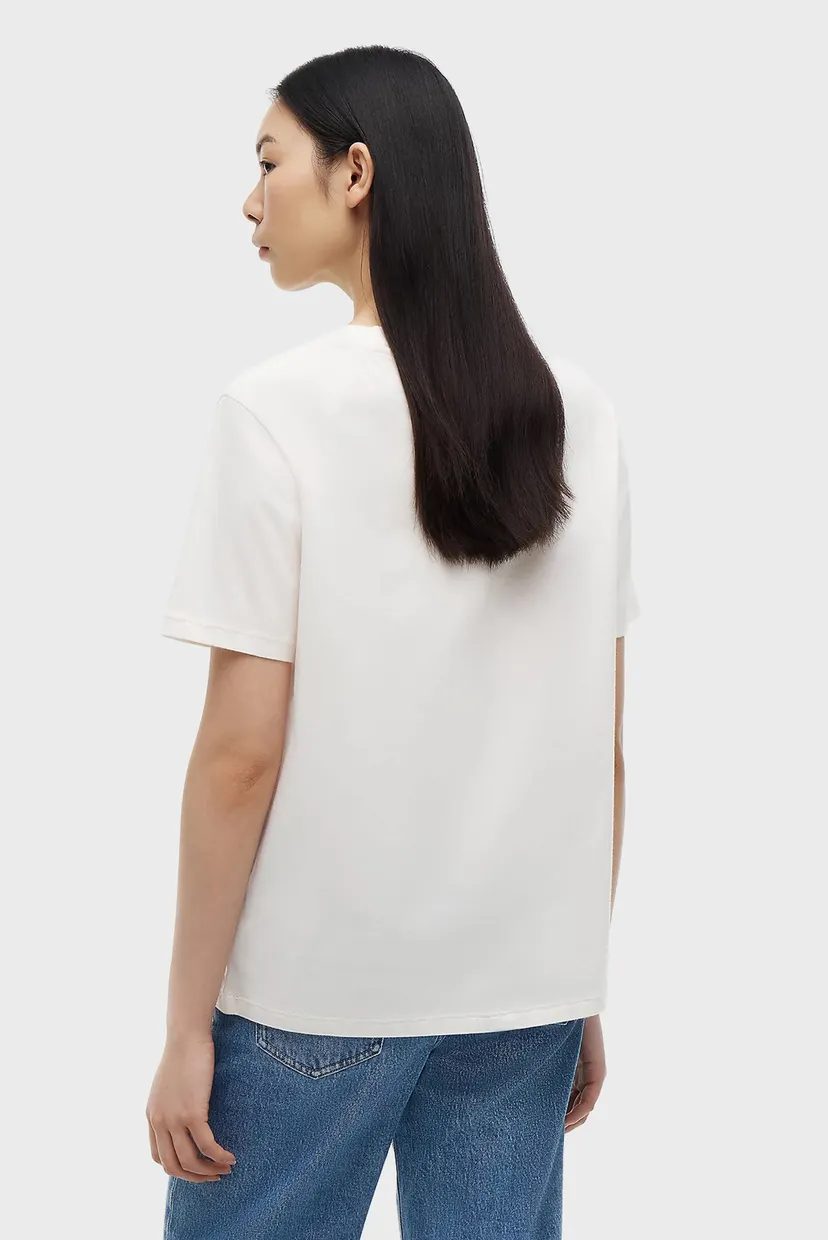 Женская белая футболка RLX GMD VARSITY SS TEE EXT 3