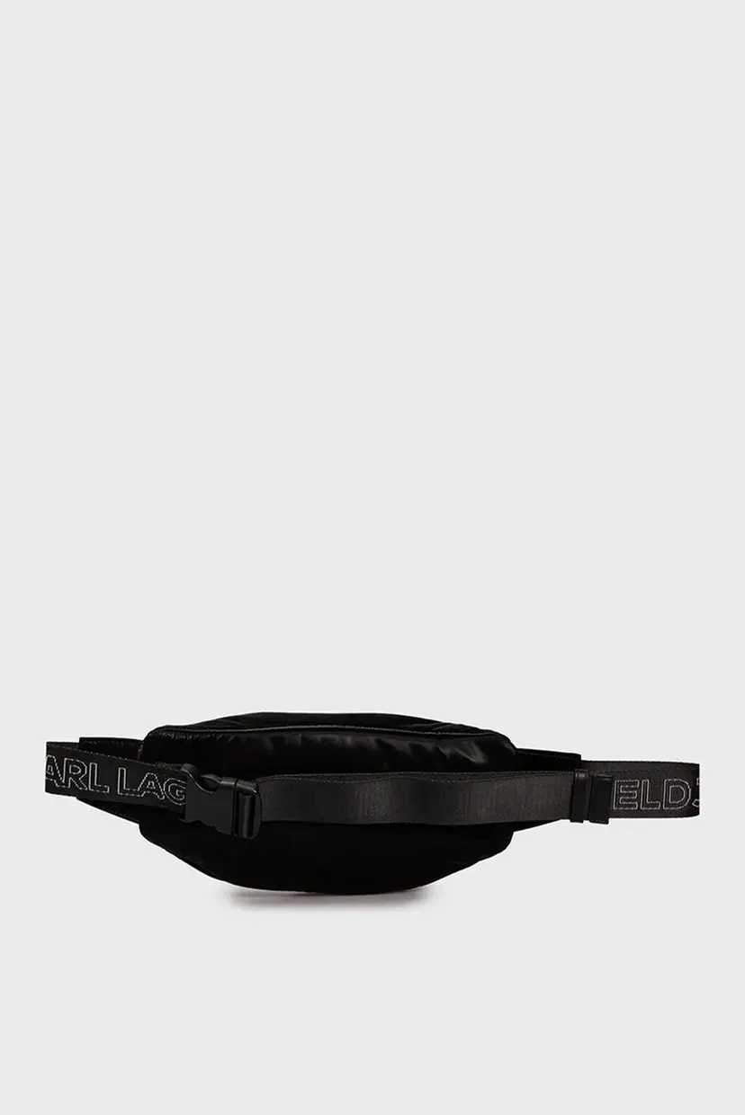 Чоловіча чорна поясна сумка urban nylon bumbag hs 4