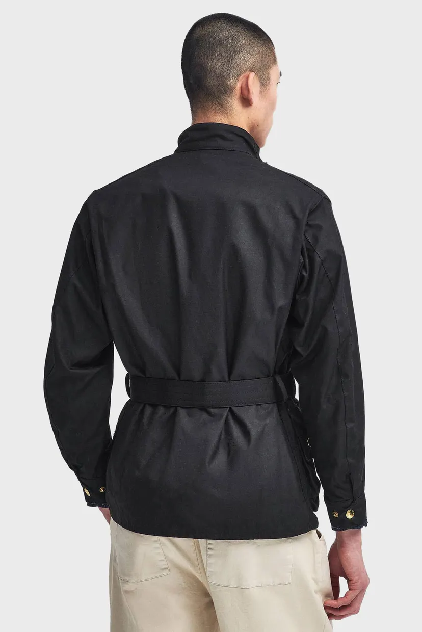 Мужская черная вощеная куртка Barbour International MWX0004BK51