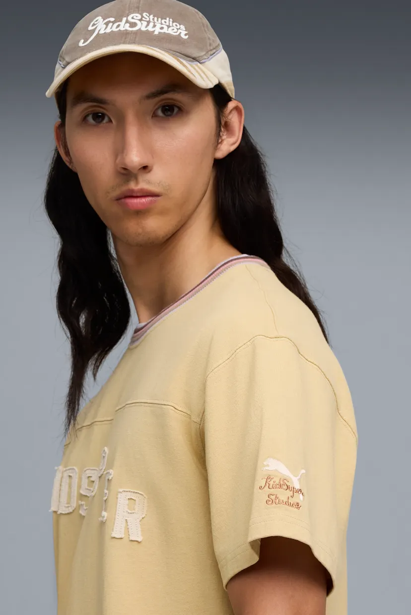 Чоловіча бежева футболка PUMA x KIDSUPER Graphic Tee Men 5