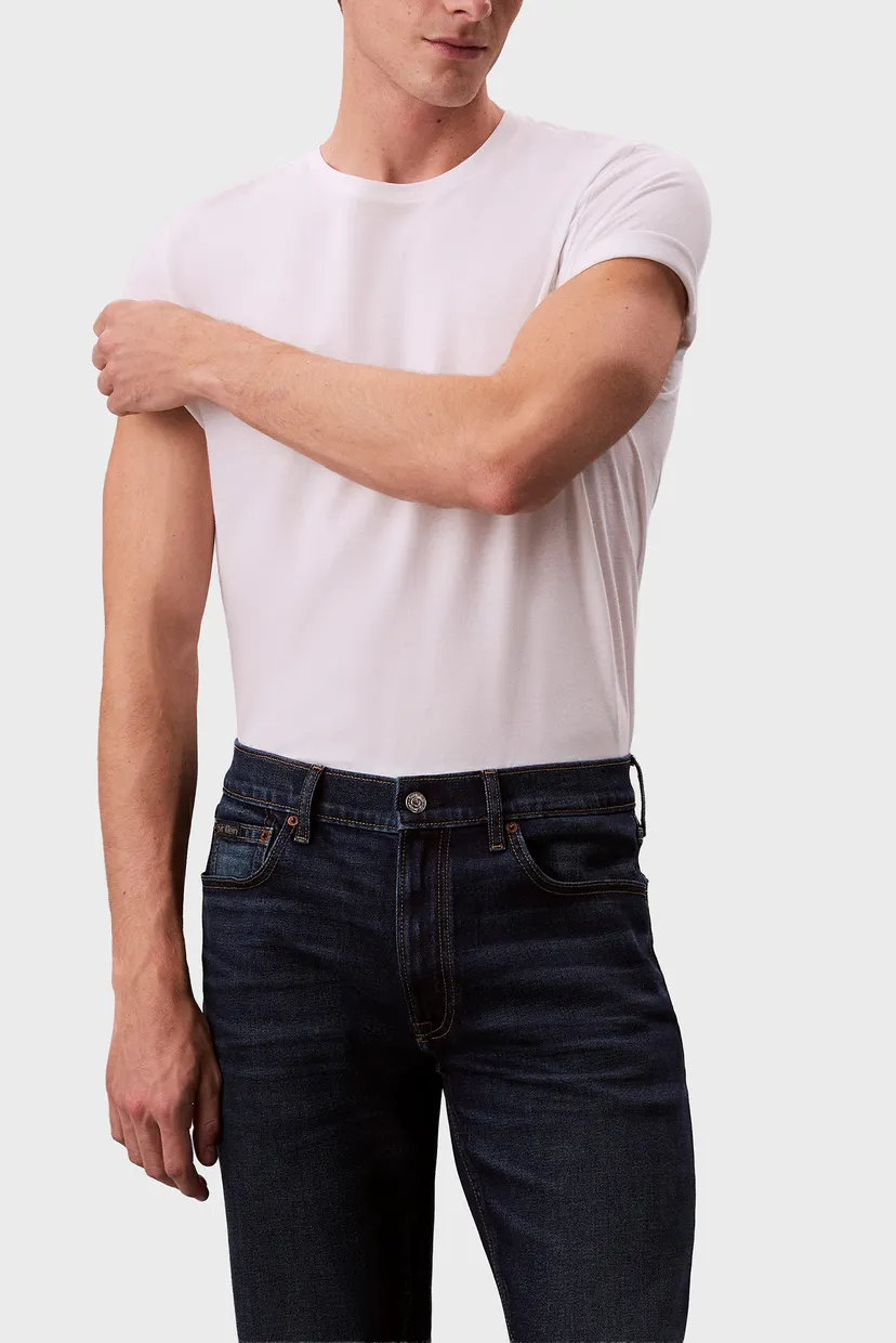 Чоловічі темно-сині джинси SLIM STRAIGHT 4