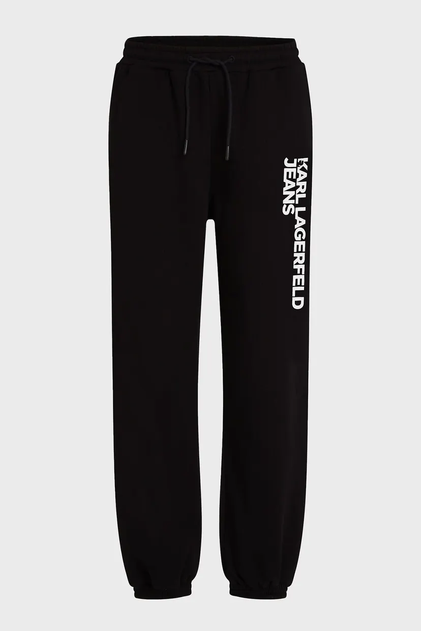 Мужские черные спортивные брюки KLJ TEXT LOGO SLIM SWEATPANT 5