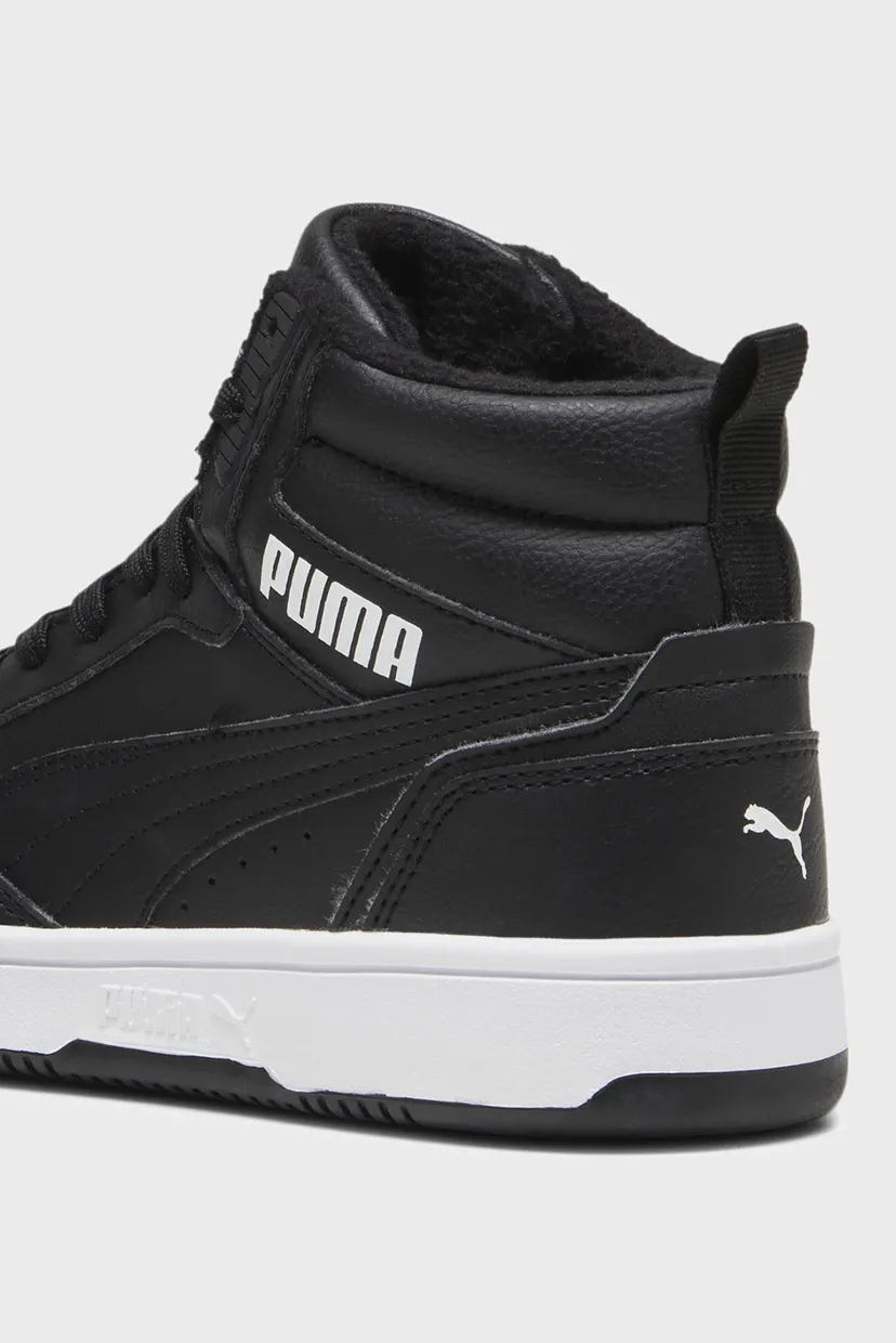 Детские черные хайтопы Puma Rebound V6 WTR Youth Sneakers 6