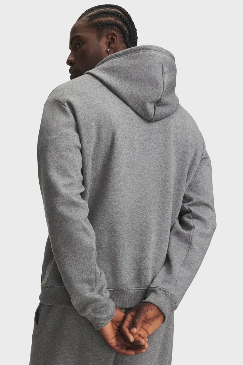 Чоловіче сіре худі UA Rival Flc Hoodie 3