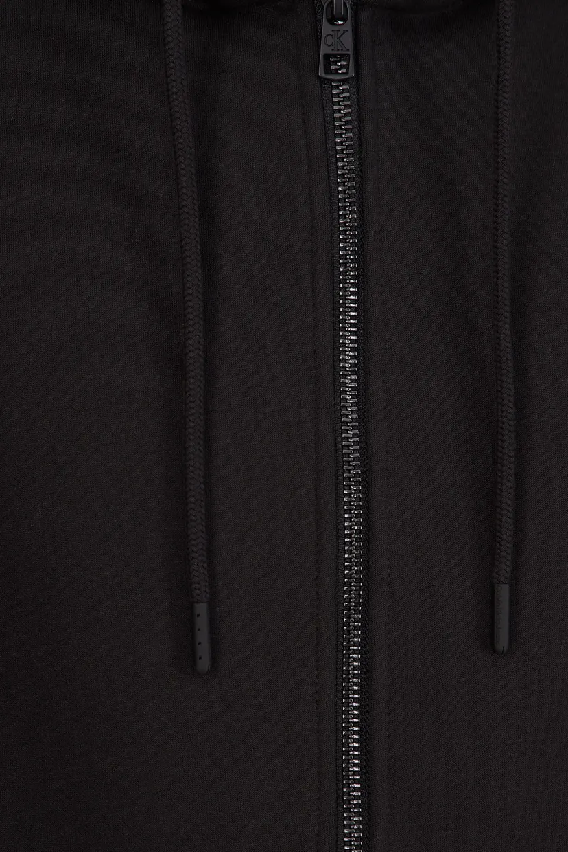 Чоловіче чорне худі LOGO TAPE ZIP THROUGH HOODIE 5