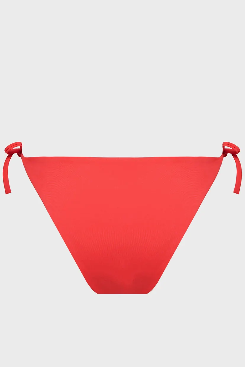 Жіночі коралові трусики від купальника SIDE TIE BOTTOM 9