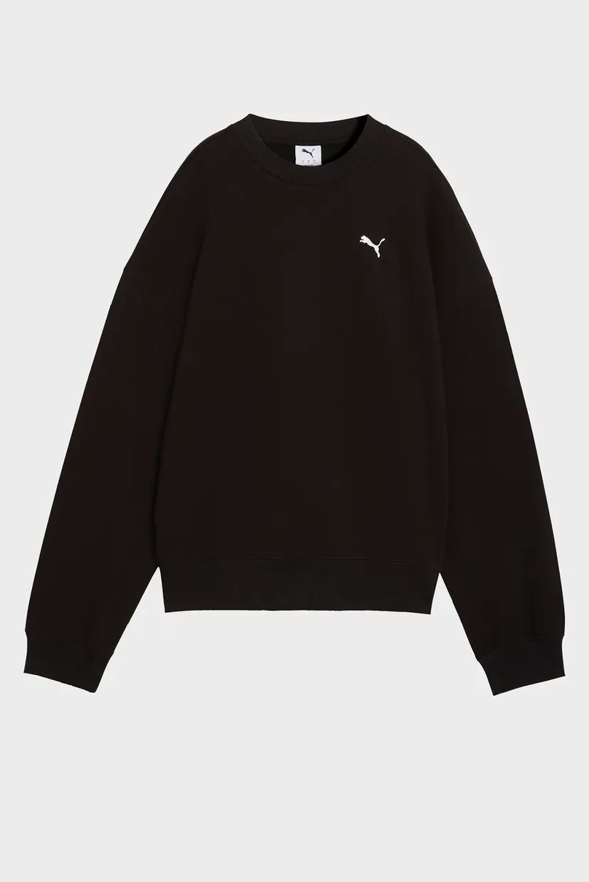 Женский черный свитшот Wardrobe Essentials Oversized Sweatshirt Women 4