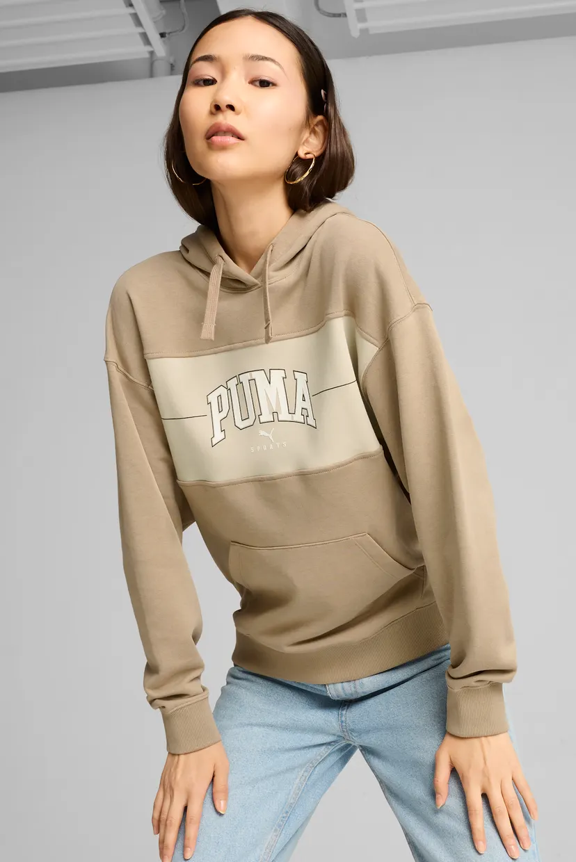 Жіноче бежеве худі PUMA SQUAD Hoodie Women PUMA 682494 — MD-Fashion