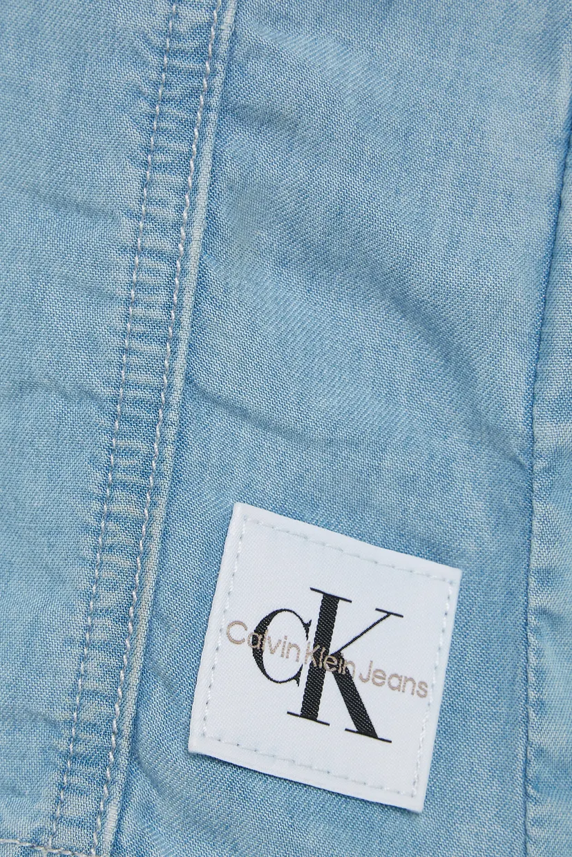 Дитячий блакитний джинсовий топ DENIM LOGO STRAP 4