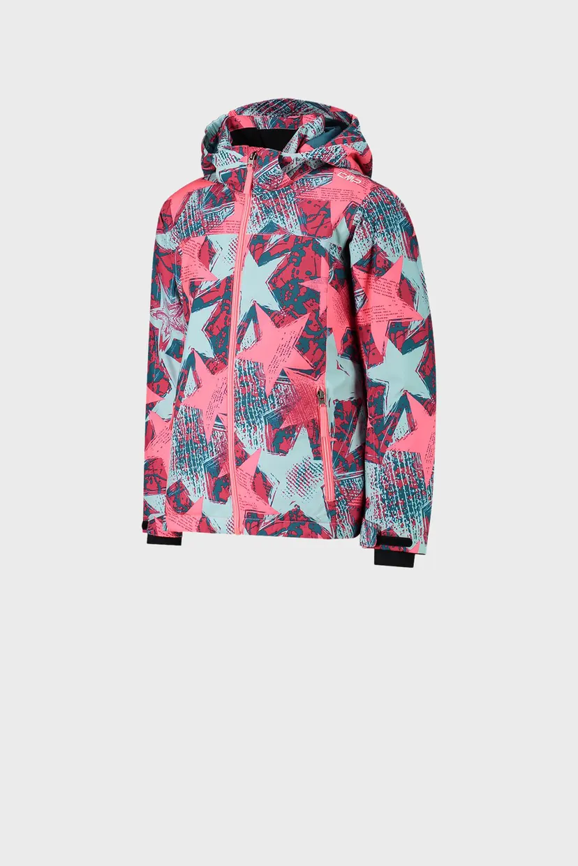 Дитяча лижна куртка з візерунком SNAPS HOOD TWILL 3