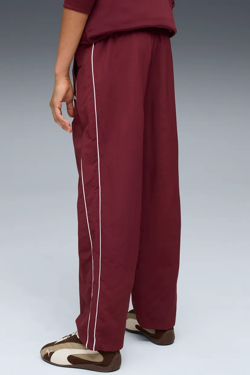 Детские бордовые спортивные брюки Super PUMA T7 Woven Pants Youth 3