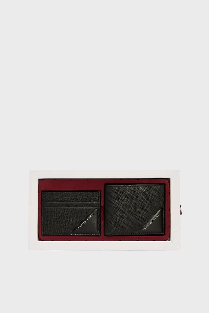 Мужской набор аксессуаров (кошелек, кардхолдер) TH SAFFIANO CC HOLDER & MINI CC 6