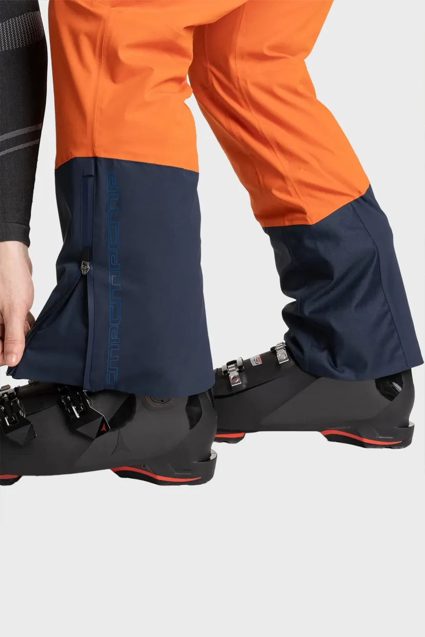 Мужские оранжевые лыжные брюки FREE RIDE TWILL 6