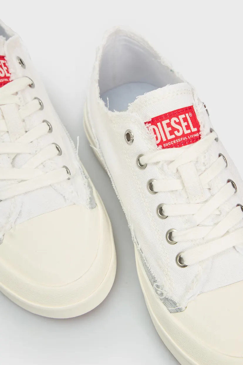 Жіночі білі джинсові кеди D-VERSE Diesel Y03506 PR012 — MD-Fashion
