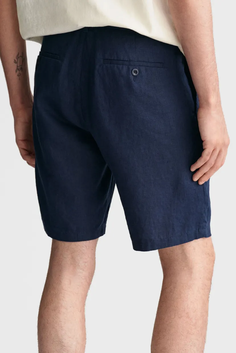 Чоловічі темно-сині лляні шорти RELAXED LINEN DS 4
