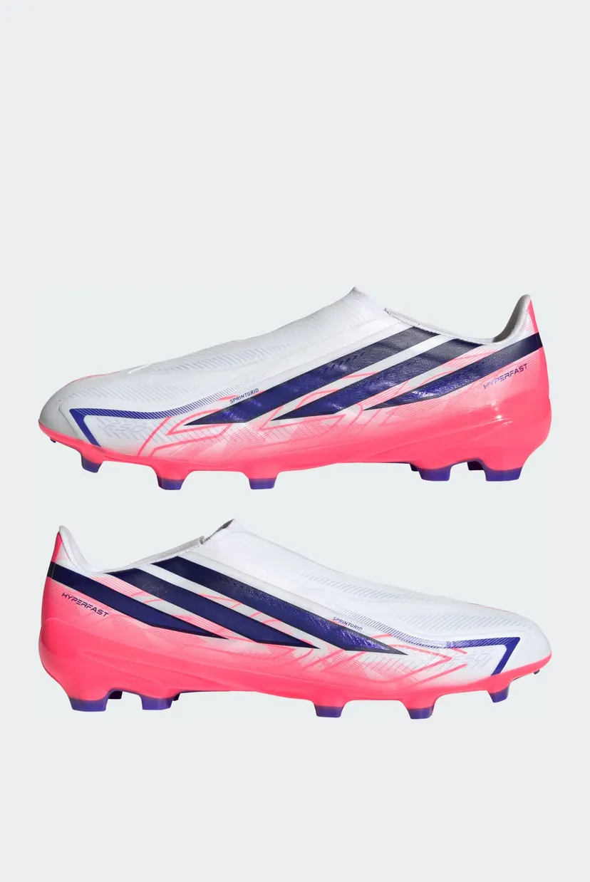 Білі бутси F50 HYPERFAST LEAGUE Laceless Firm Ground Football 7