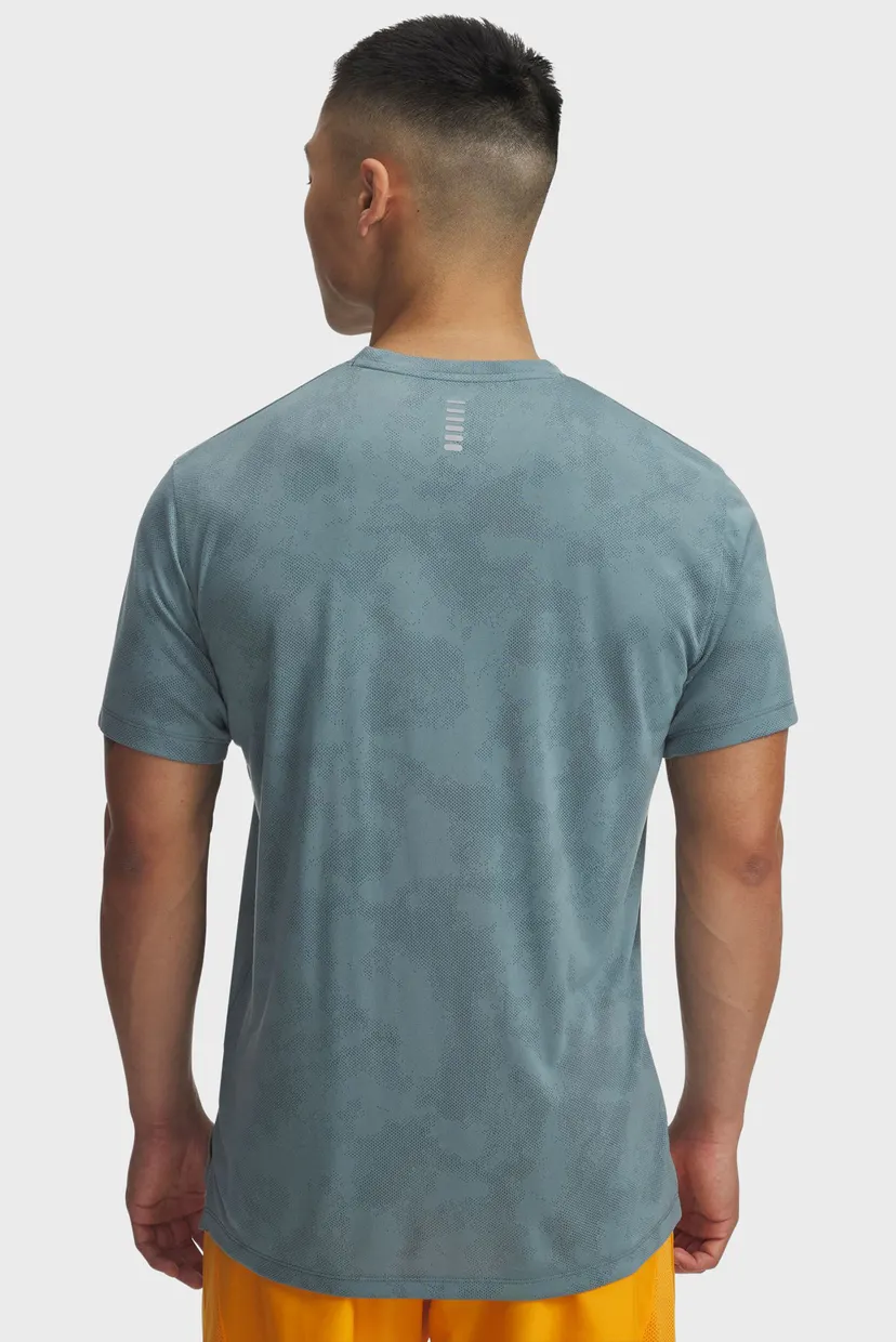 Чоловіча м'ятна футболка UA Launch Camo SS 3