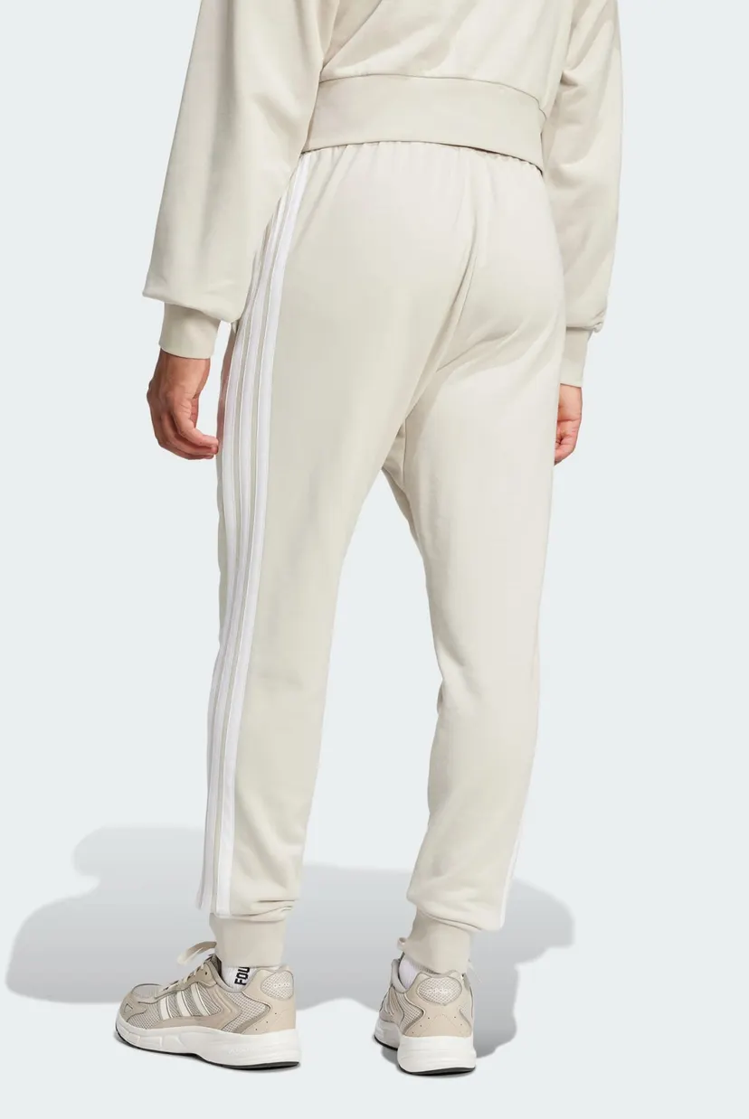Мужские белые спортивные брюки Essential 3-Stripes French Terry 3