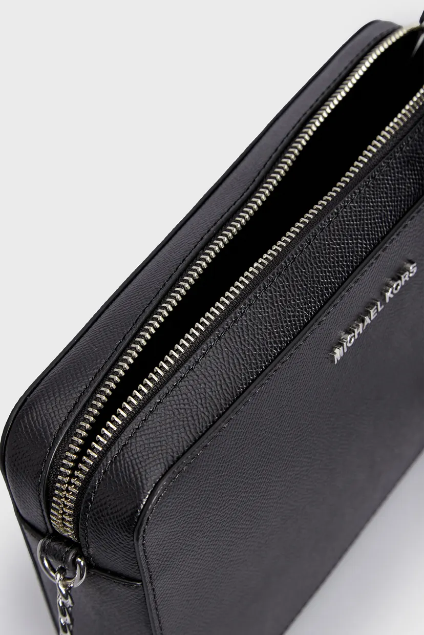 Женская черная кожаная сумка JET SET LG EW CROSSBODY 5