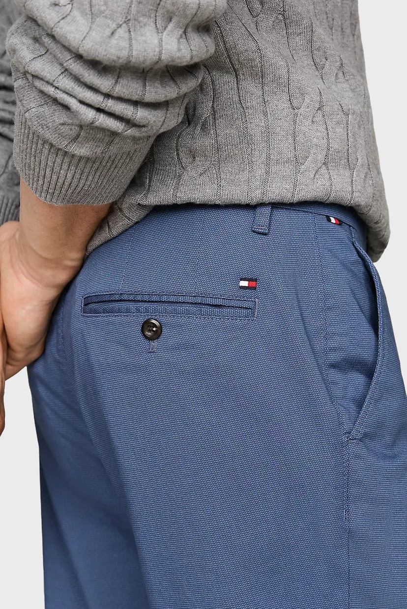 Мужские синие чиносы CHINO DENTON PRINTED STRUCTURE 4