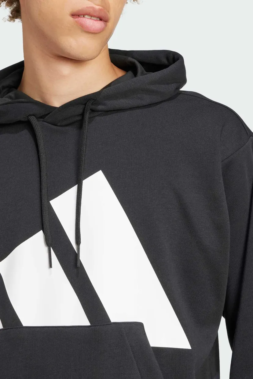 Чоловіче чорне худі Essentials Big Logo French Terry 4