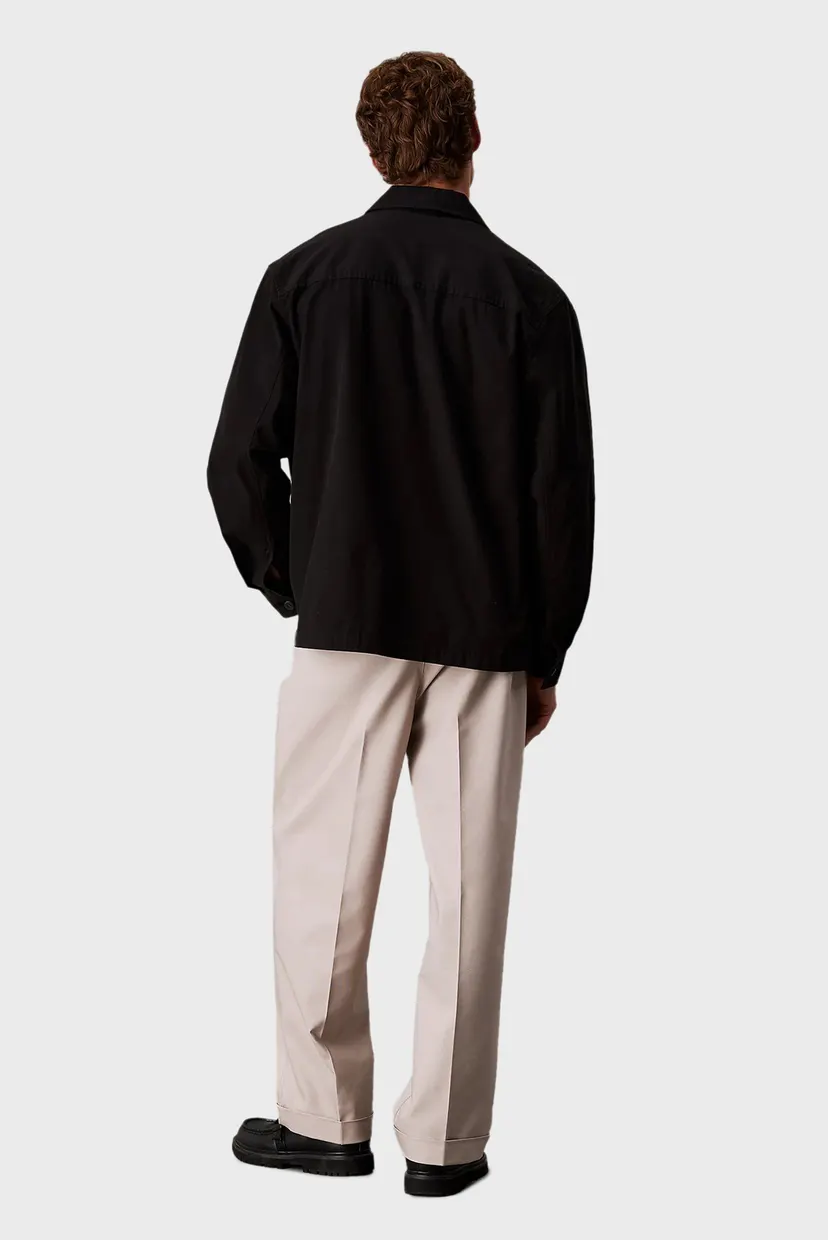 Чоловіча чорна сорочка CLEAN COTTON OVERSHIRT 3