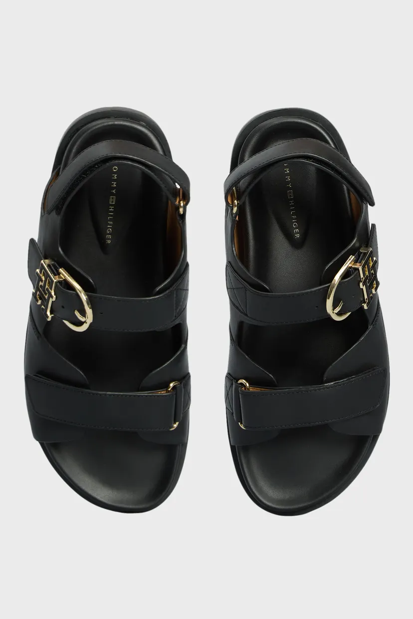 Жіночі чорні шкіряні сандалі LEATHER SPORTY SANDAL 4