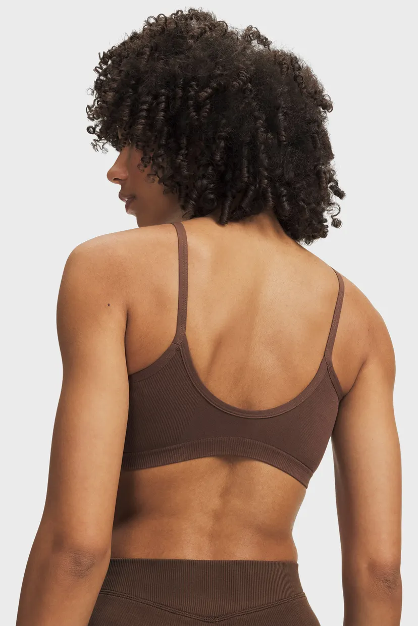 Женский коричневый топ Seamless Cotton Low Bra 3