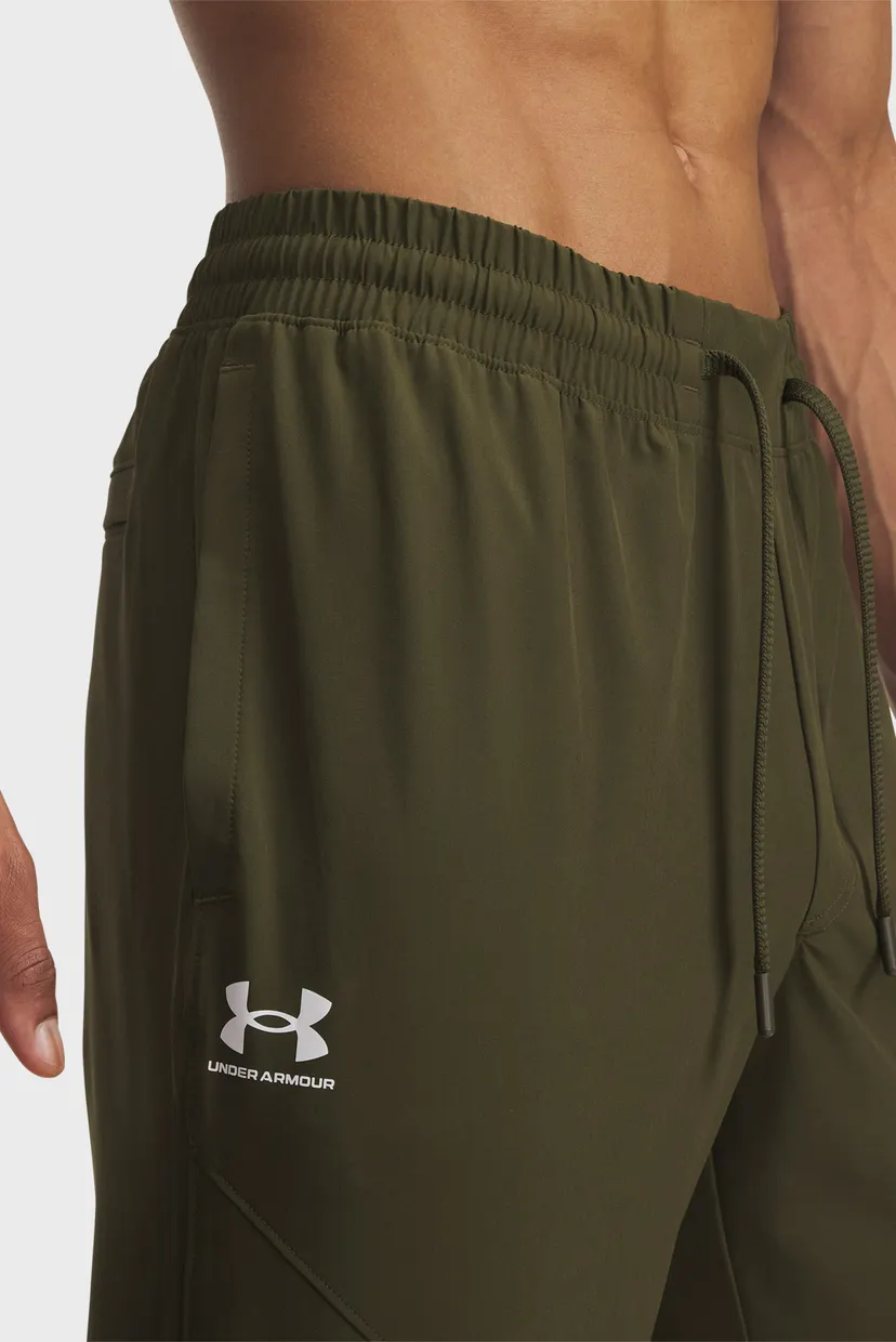 Чоловічі темно-зелені спортивні штани UA Vibe Woven Jogger 4