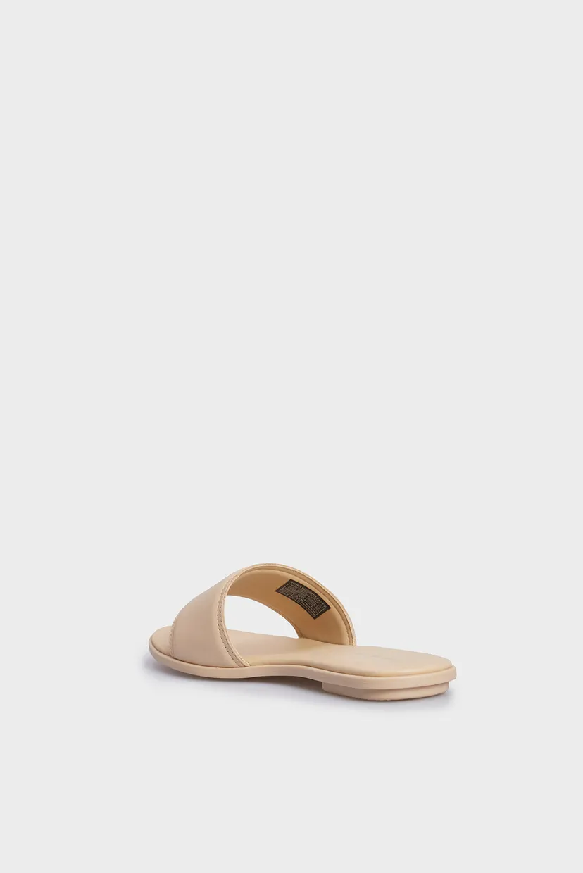Женские бежевые кожаные слайдеры POP COLOR MULE 5