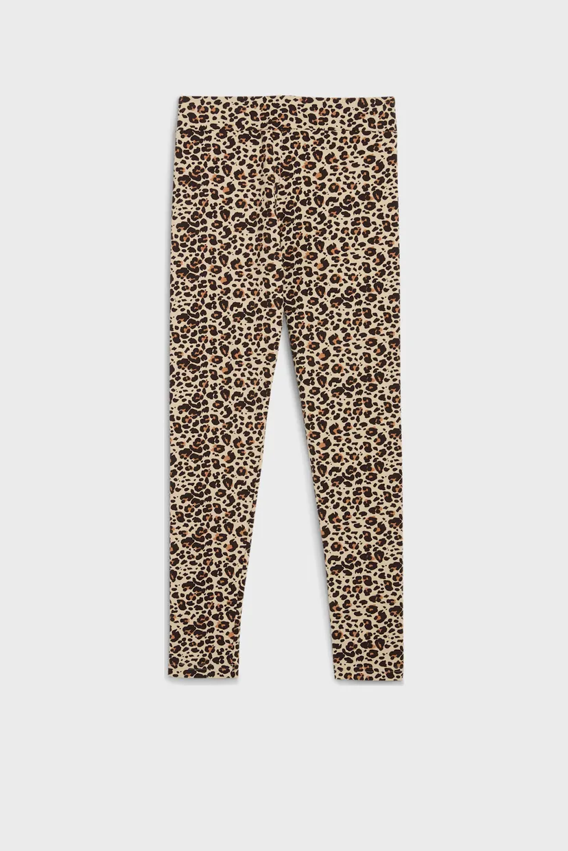Детские бежевые леггинсы с узором Essentials Graphic Animal Print Leggings Youth 5