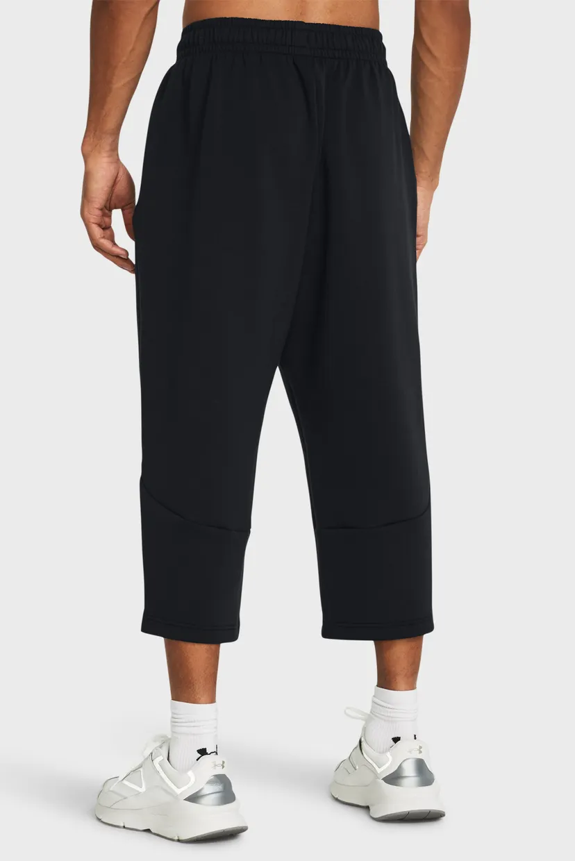 Чоловічі чорні спортивні штани Unstoppable Flc Baggy Crop 3