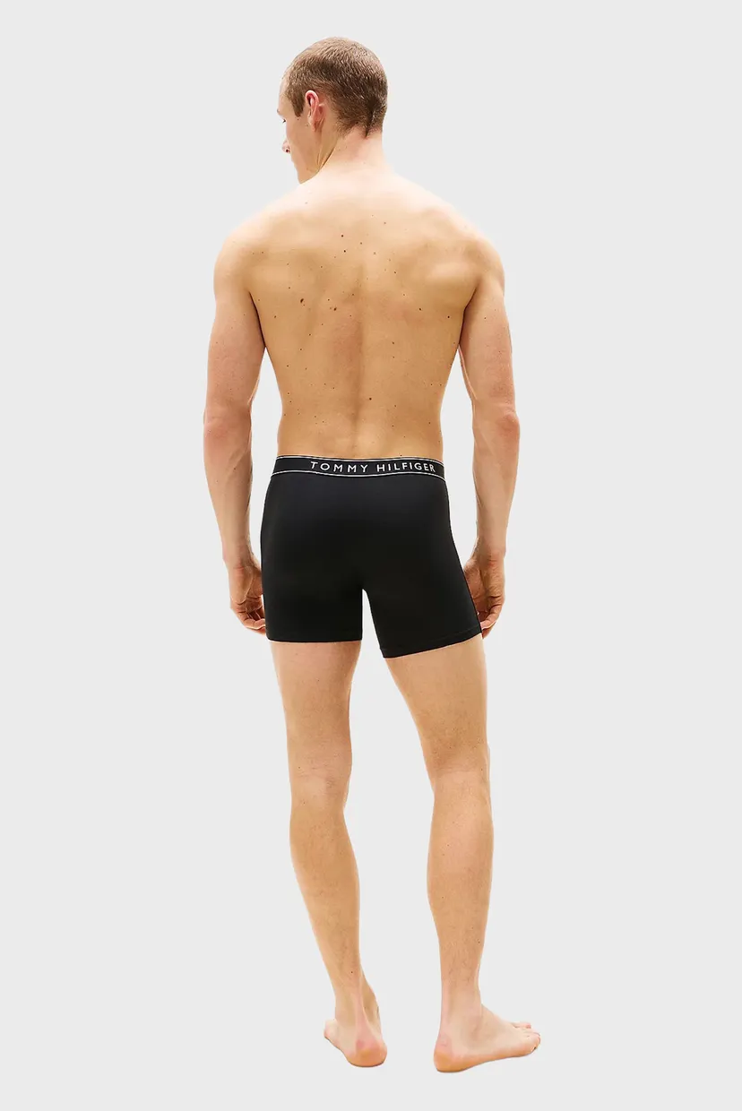 Мужские черные боксеры (3 шт) BOXER BRIEF DTM 3