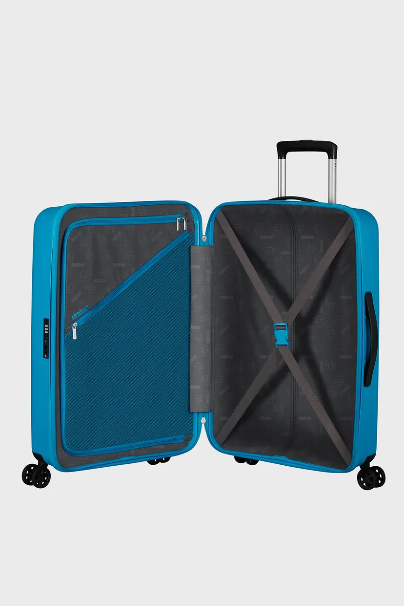 Блакитна валіза 68 см REJOY AZURE BLUE 5