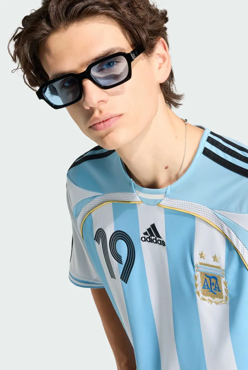 Чоловіча біла футболка у смужку Argentina 2006 Messi 4