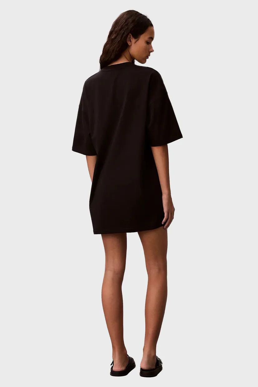 Жіноча чорна сукня OVERSIZED 4