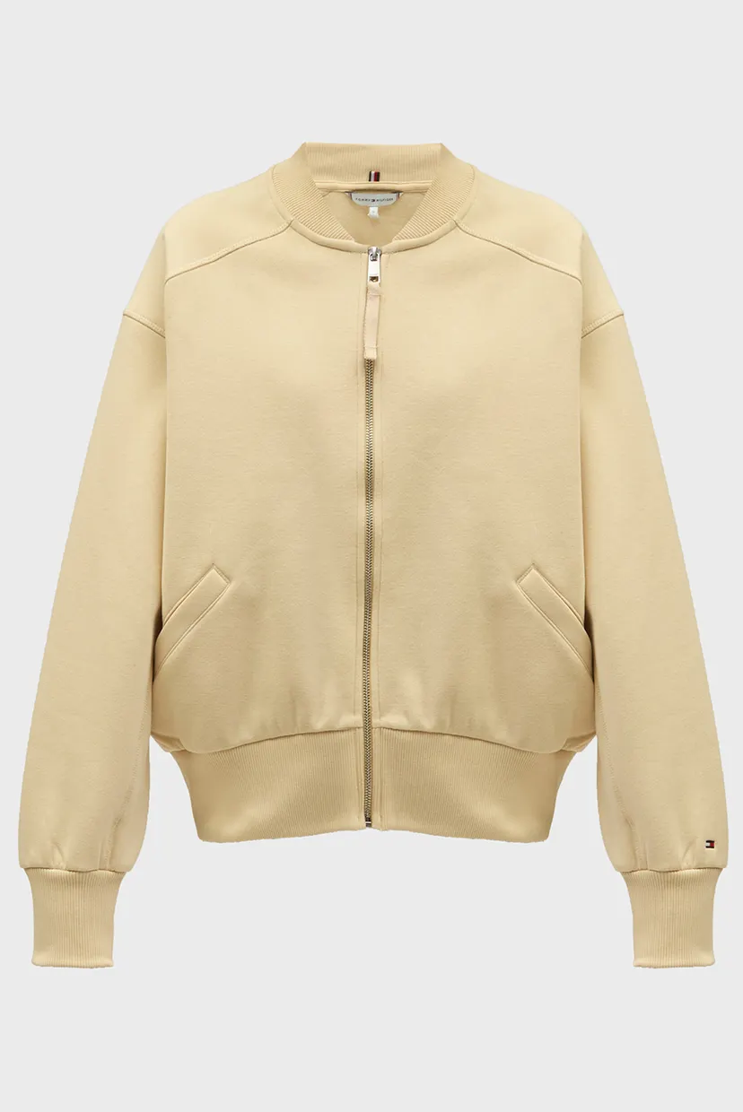 Жіноча бежева спортивна кофта VARSITY CREST ZIP 5