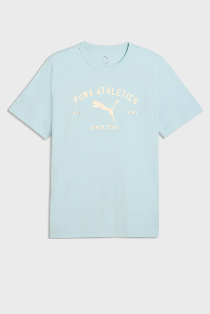 Чоловіча блакитна футболка PUMA Class Graphic Tee Men 4