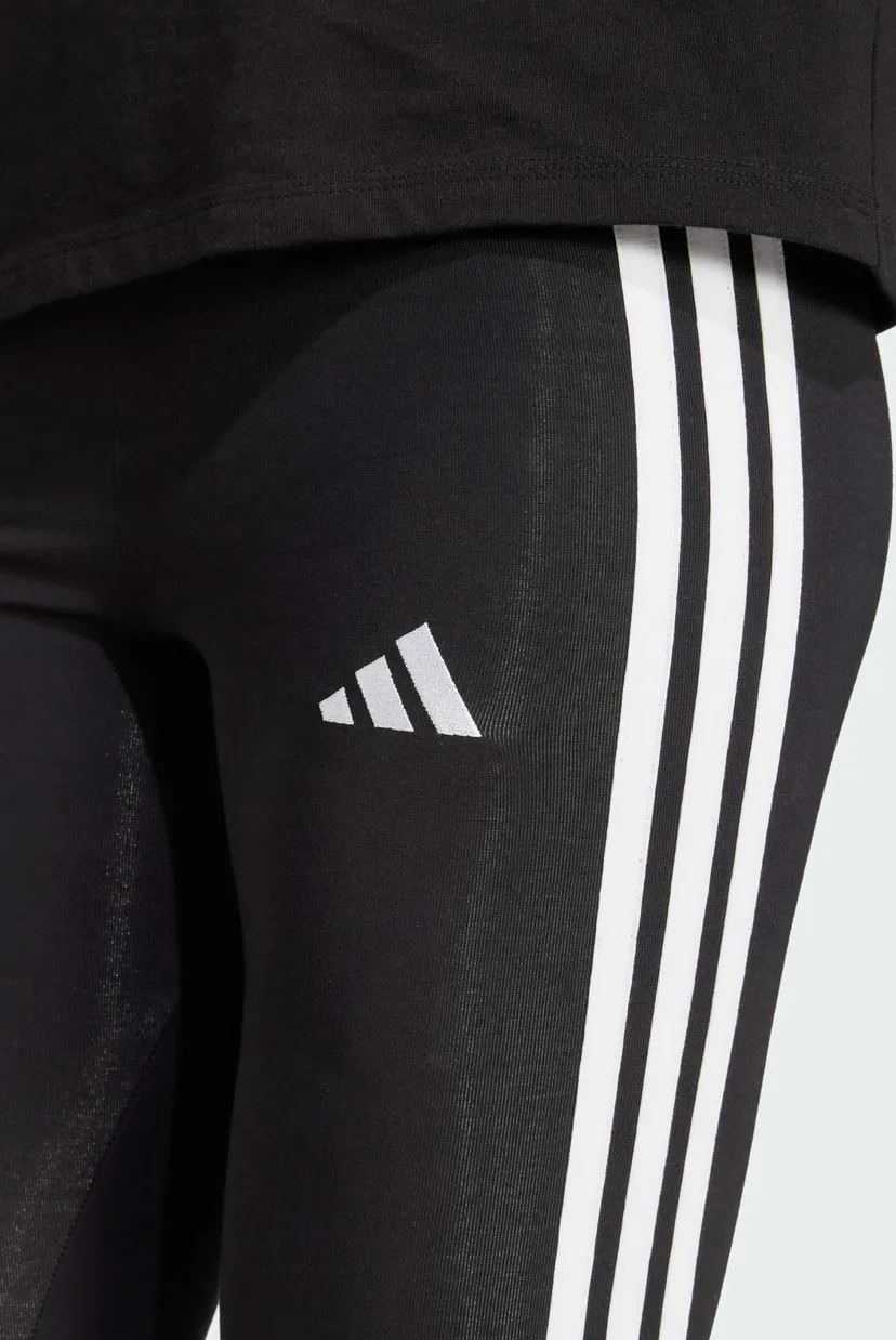 Жіночі чорні тайтси Essentials 3-Stripes Cotton 4