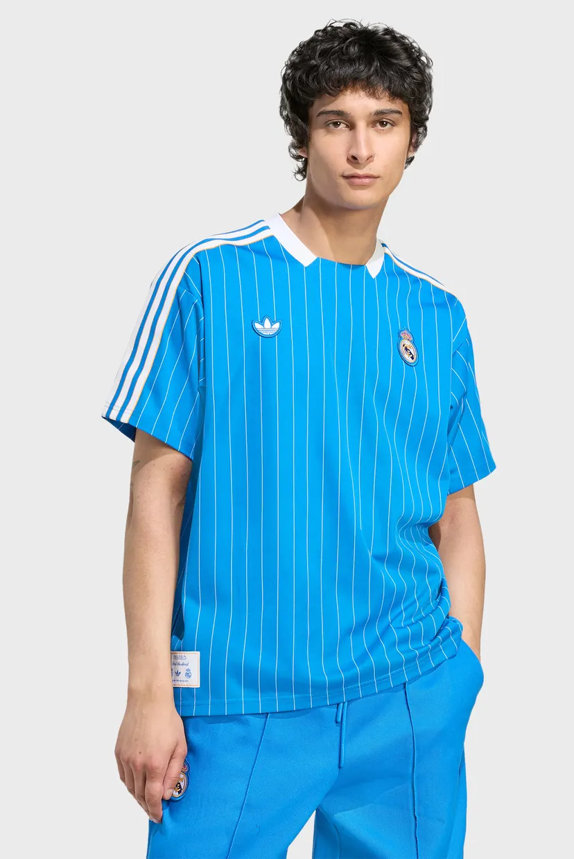 Блакитна футболка у смужку Real Madrid Terrace Icons (унісекс) 4