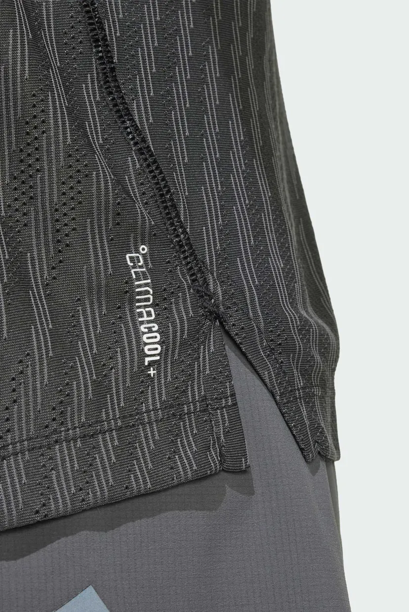 Мужская темно-серая футболка с узором ADI365 Climacool+ Engineered 5