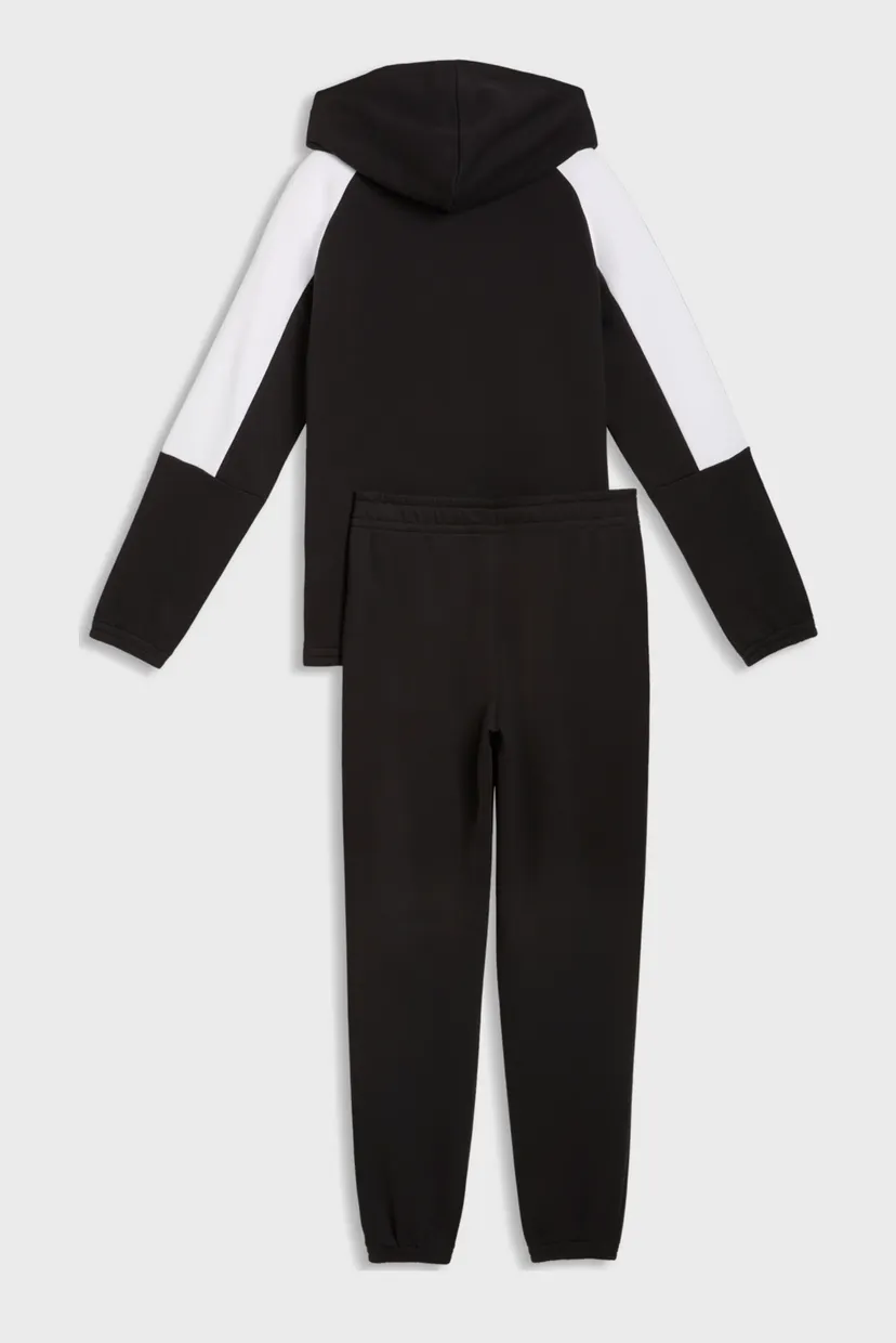 Детский черный спортивный костюм (худи, брюки) Essentials Block Hooded Tracksuit Youth 5
