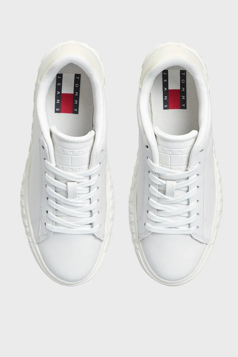 Жіночі білі шкіряні снікерcи TJW NEW CUPSOLE LEATHER LC 4