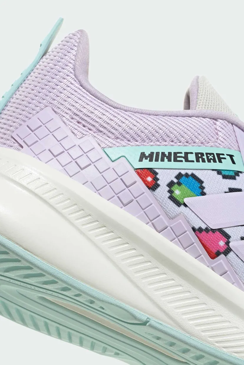 Дитячі фіолетові кросівки з візерунком ADIDAS MINECRAFT FORTARUN 4.0 JUNIOR 9