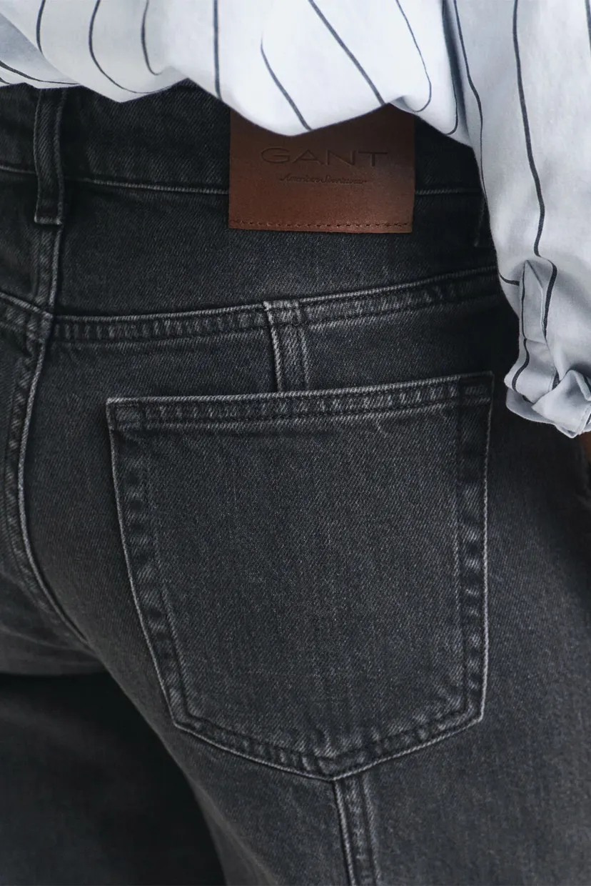 Женские темно-серые джинсы RELAXED STRETCH SEAM JEANS 5