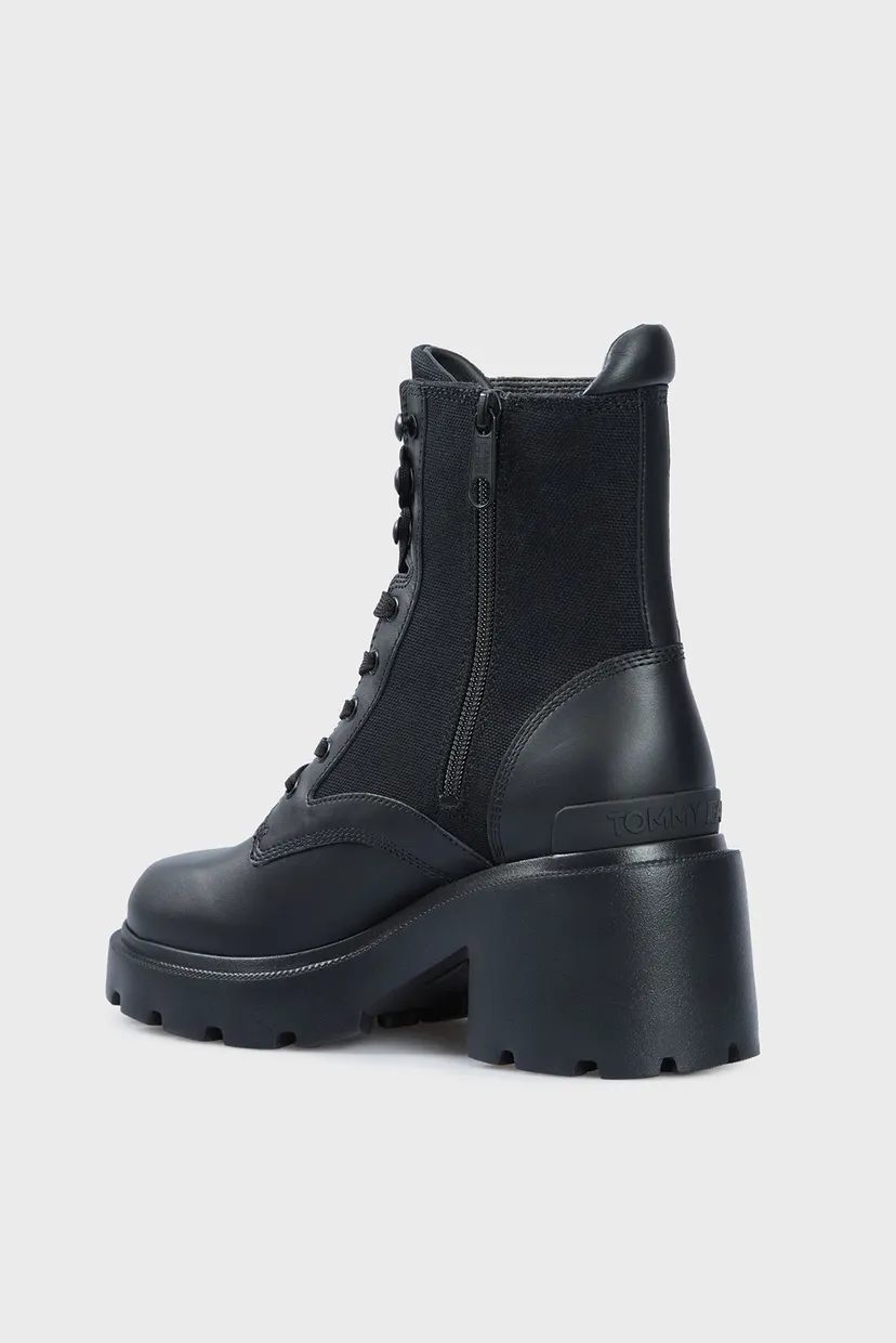 Женские черные ботильоны TJW MID HEEL BOOT MIX MEDIA 5